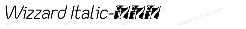 Wizzard Italic字体转换